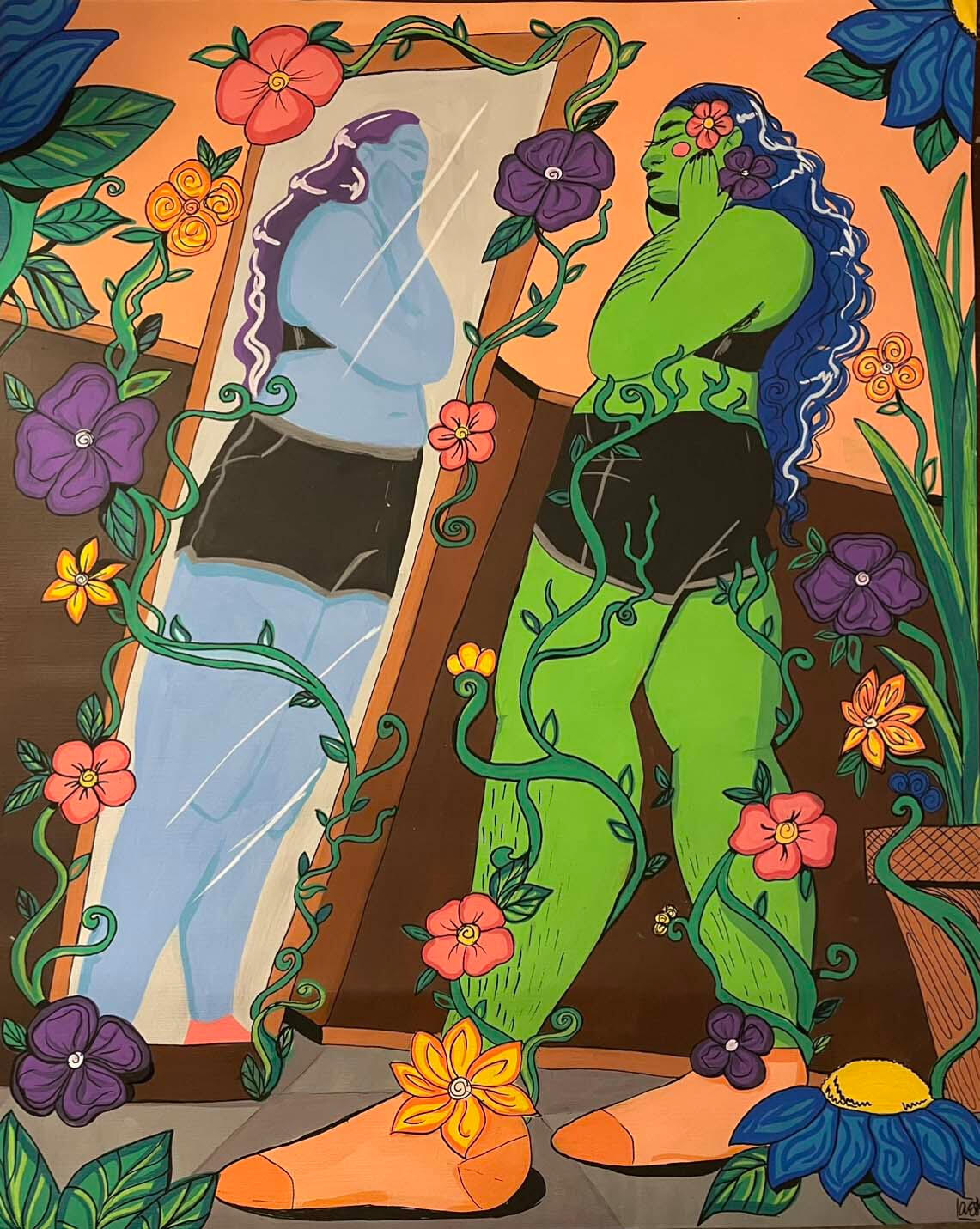 &quot;Mirror Image&quot;, 2022 - also was the cover of the April 2023 issue of Minnesota Women&#39;s Press