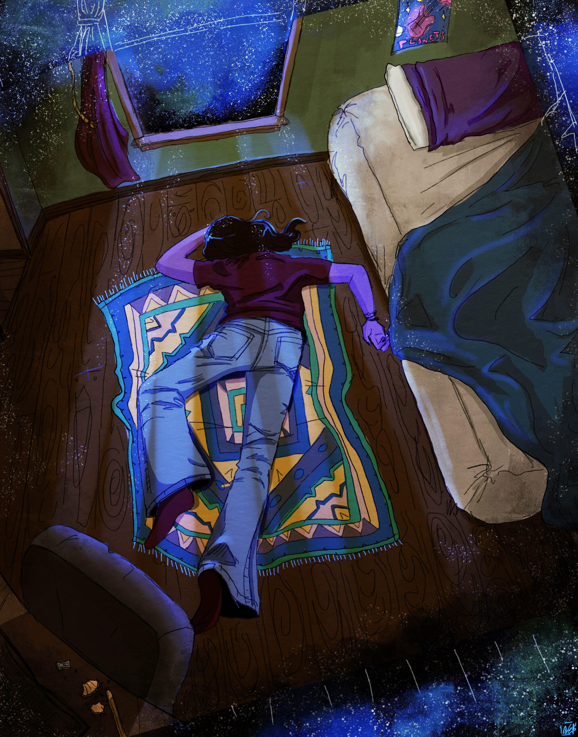 &#39;Homework Abyss&#39;, digital, 11x14&quot;