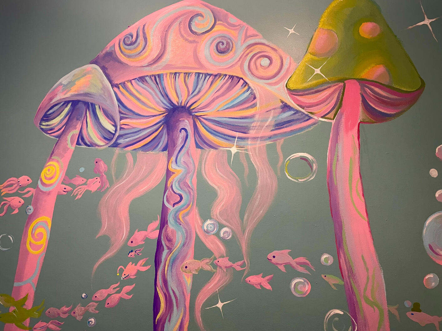 Right Side Wall Mushroom Caps