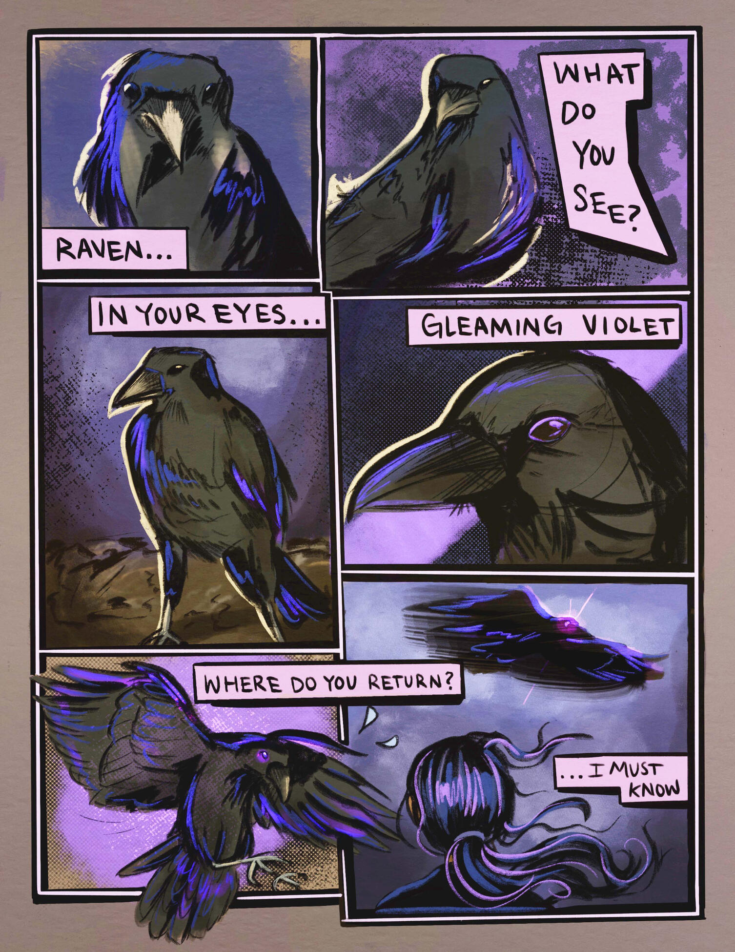 &#39;Raven What Do You See&quot;: Excerpt From Character Backstory (Digital) 9x12